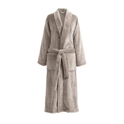 Sheepy Fleece 2.0 Long Robe- One Size Bath Robe Pine Cone Hill Pebble 