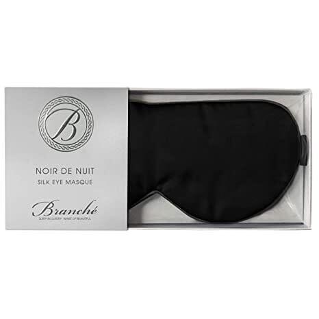 Silk Charmeuse Eye Masque Bedding Style Branche Black 