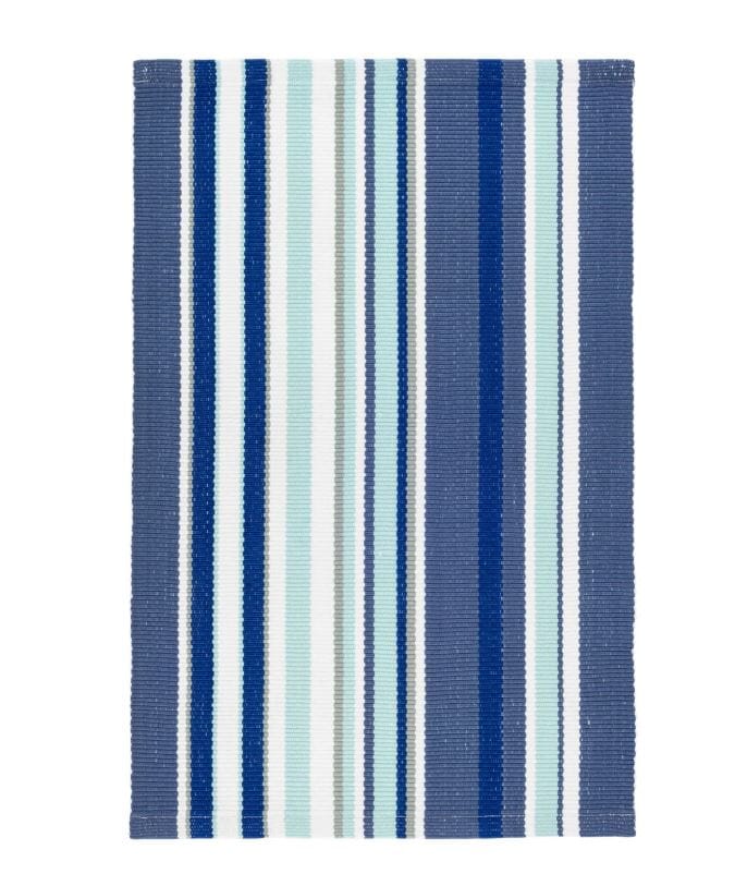 Sklyer Stripe Indoor/Outdoor Rug 2x3 Blue Rugs Dash and Albert 