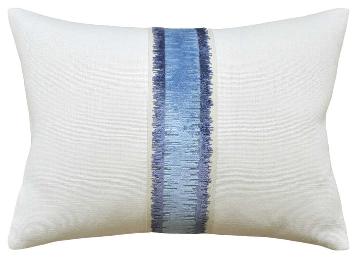 Slubby Bromo Tape Pillow Decorative Pillow Ryan Studio Blue 14x20 