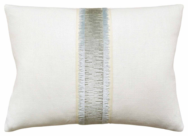 Slubby Bromo Tape Pillow Decorative Pillow Ryan Studio Seafoam 14x20 