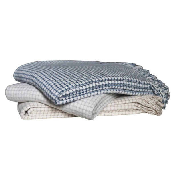 Small Check Pattern Throw Blankets Apparel Solutions/A Soft Idea 