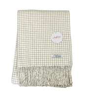 Small Check Pattern Throw Blankets Apparel Solutions/A Soft Idea Cream/Sand 