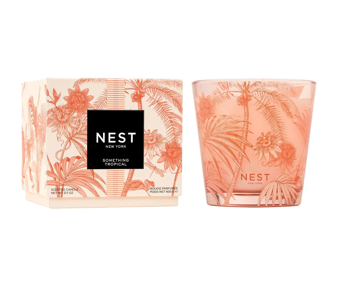 Something Tropical 3 Wick Candle Candle Nest 