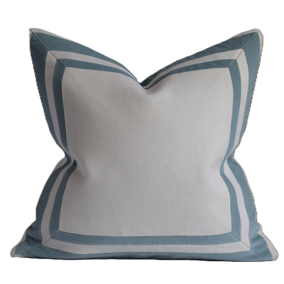 Sophia 22" Pillow Ivory/Seamist Decorative Pillow Ryan Studio 