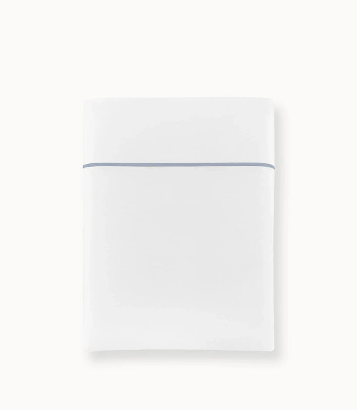 Soprano II Embroidered Flat Sheet Bedding Style Peacock Alley Wedgewood King 