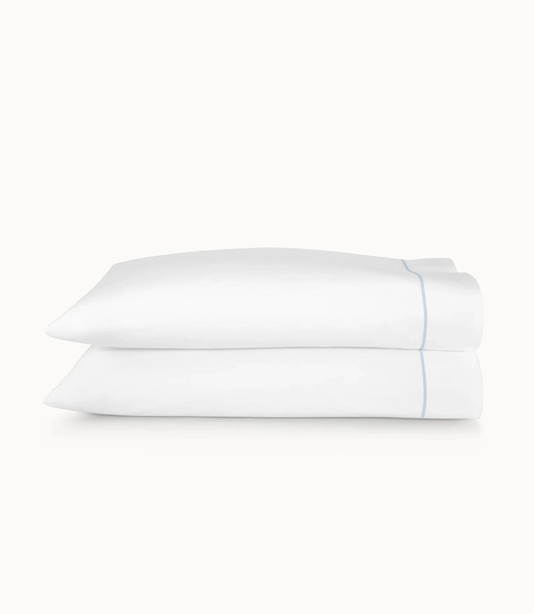 Soprano II Embroidered Pillowcase- Pair Bedding Style Peacock Alley Sky King 