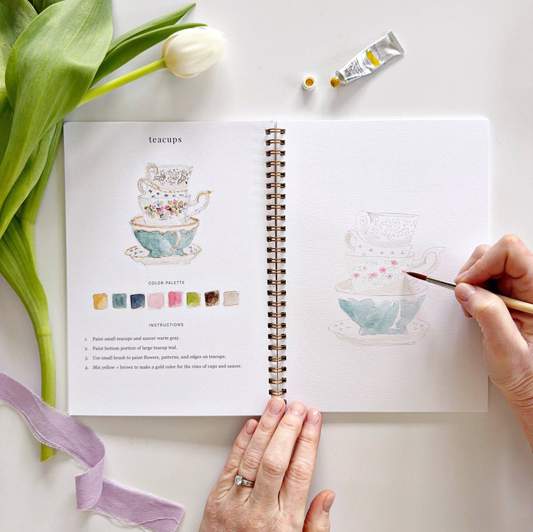 Spring watercolor workbook emily lex studio 
