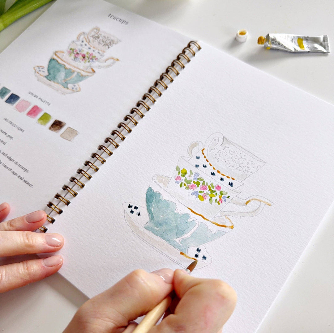 Spring watercolor workbook emily lex studio 