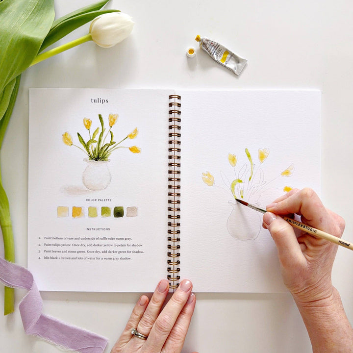 Spring watercolor workbook emily lex studio 