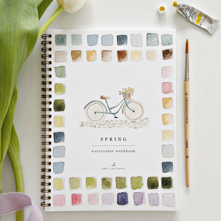 Spring watercolor workbook emily lex studio 
