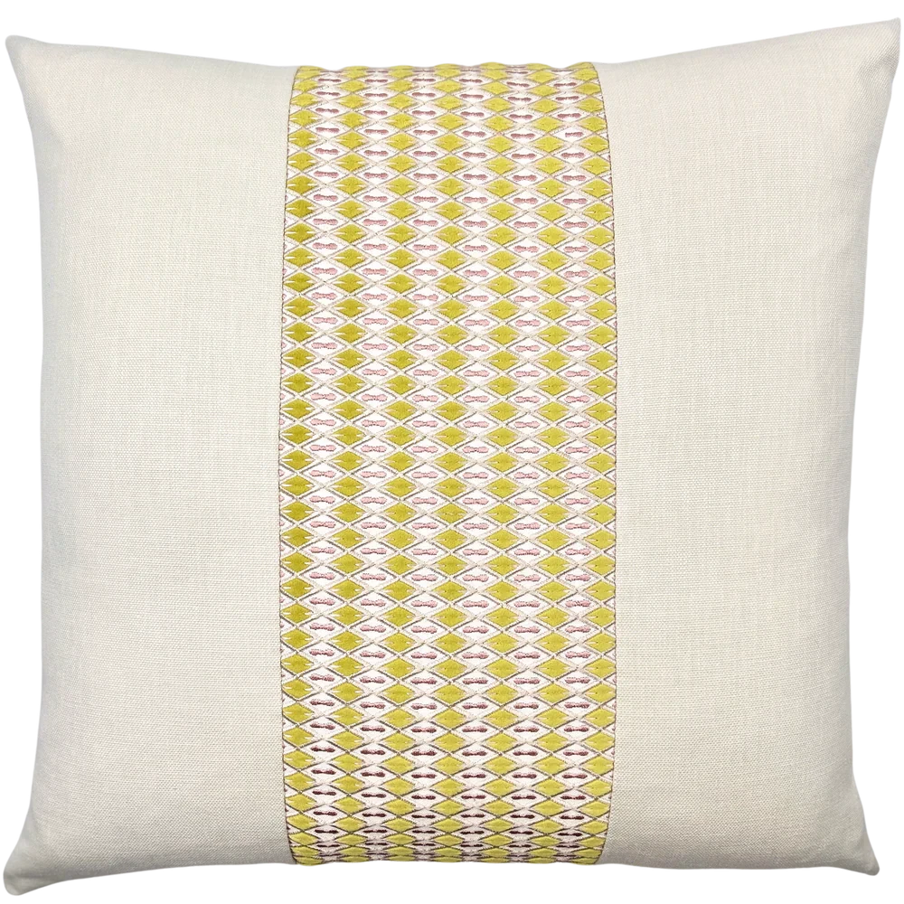Sutton Pillow 22x22 Decorative Pillow Piper-Collection Shimmery/Sand 
