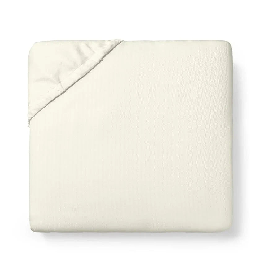 Tesoro Fitted Sheet Bedding Style Sferra Ivory California king 
