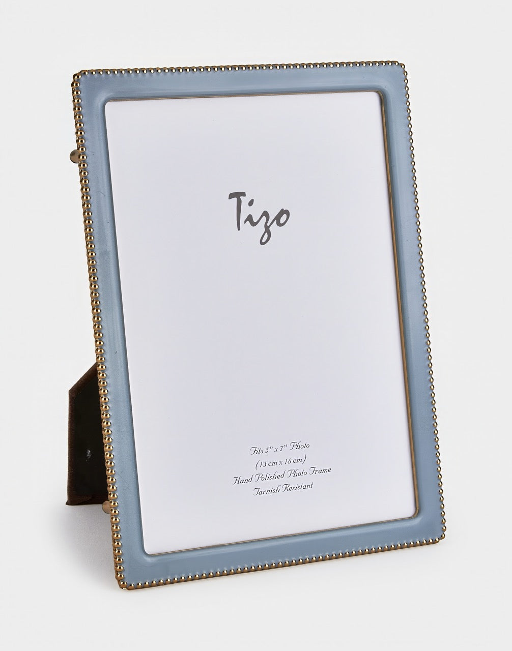 Gold Beaded Enamel Frame