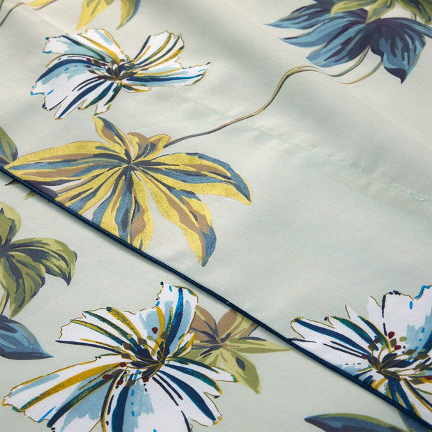 Tropical Twin Flat Sheet Bedding - Duvet Covers Yves Delorme 