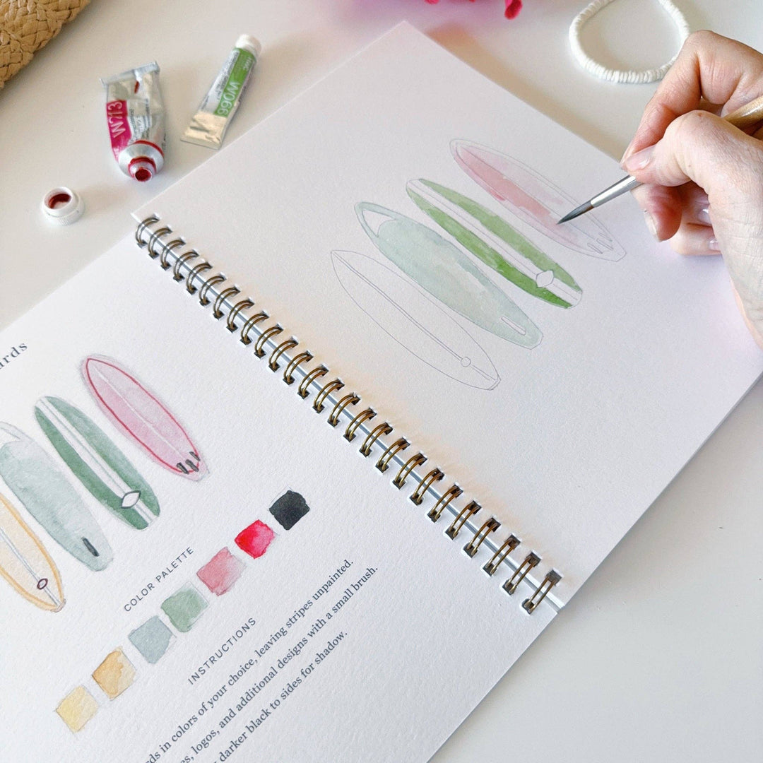 Tropical watercolor workbook emily lex studio 