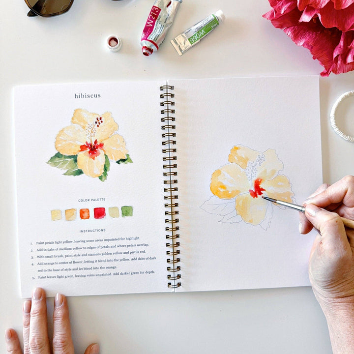 Tropical watercolor workbook emily lex studio 