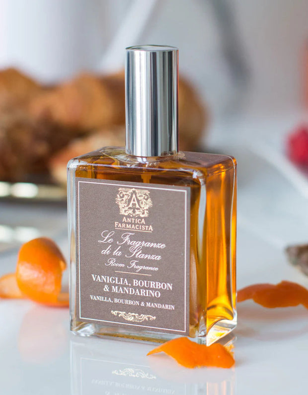 Vanilla, Bourbon, & Mandarin Room Spray Home Fragrance Antica Farmacista 