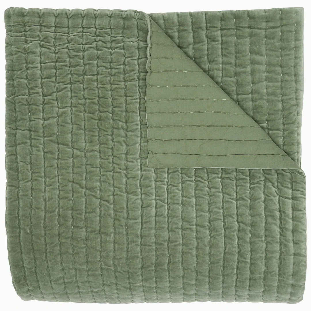 Velvet Quilt Bedding Style John Robshaw Sage Twin 