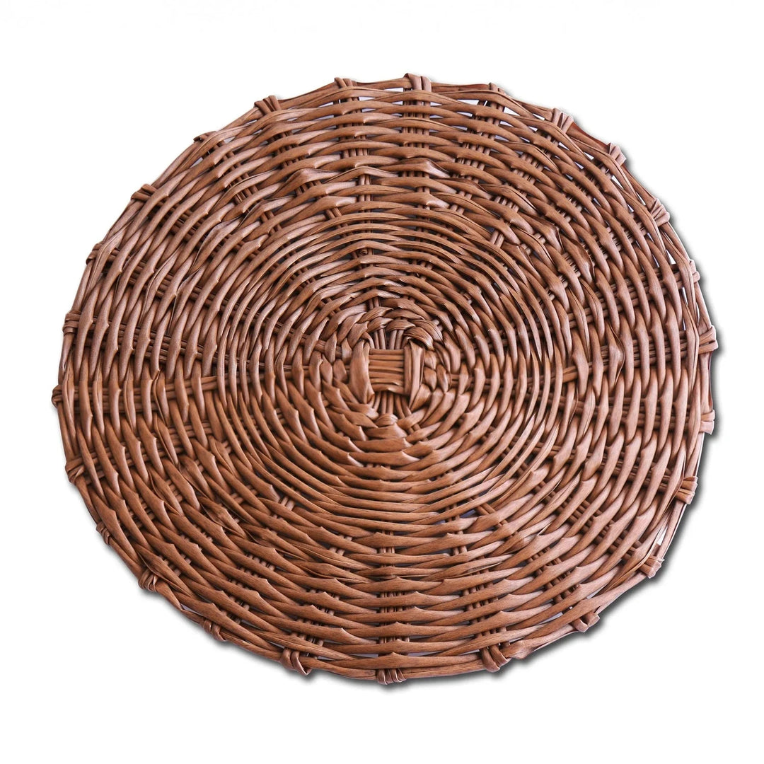 VIDA Faux Wicker Placemats Set of 4 Beatriz Ball Brown 
