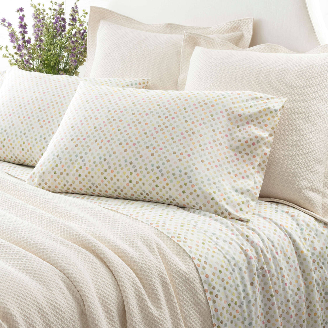 Watercolor Dots Twin Sheet Set Bedding Style Pine Cone Hill