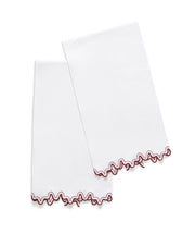 Wave Guest Towel - set of 2 Bath Linens Matouk Paradise 