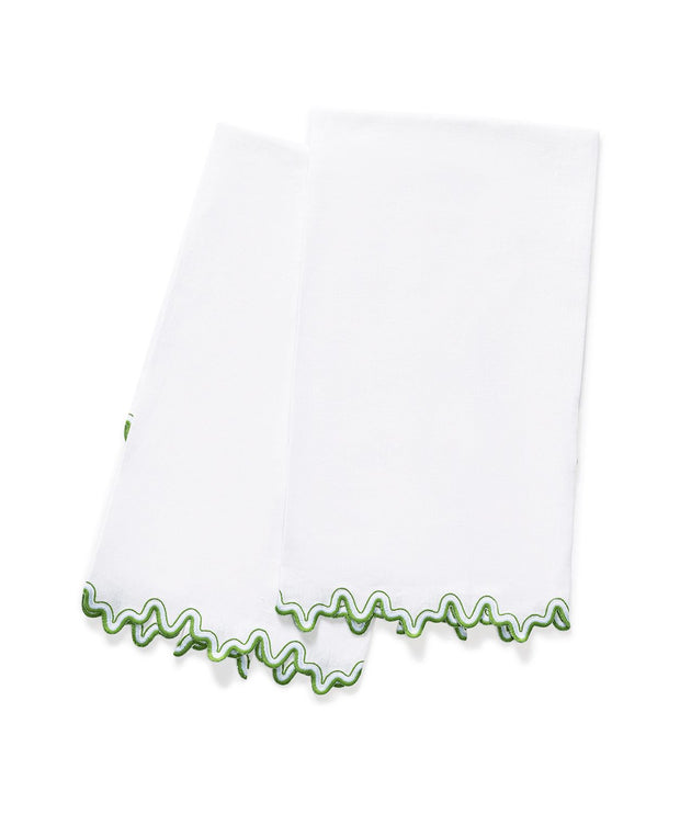 Wave Guest Towel - set of 2 Bath Linens Matouk Santorini 