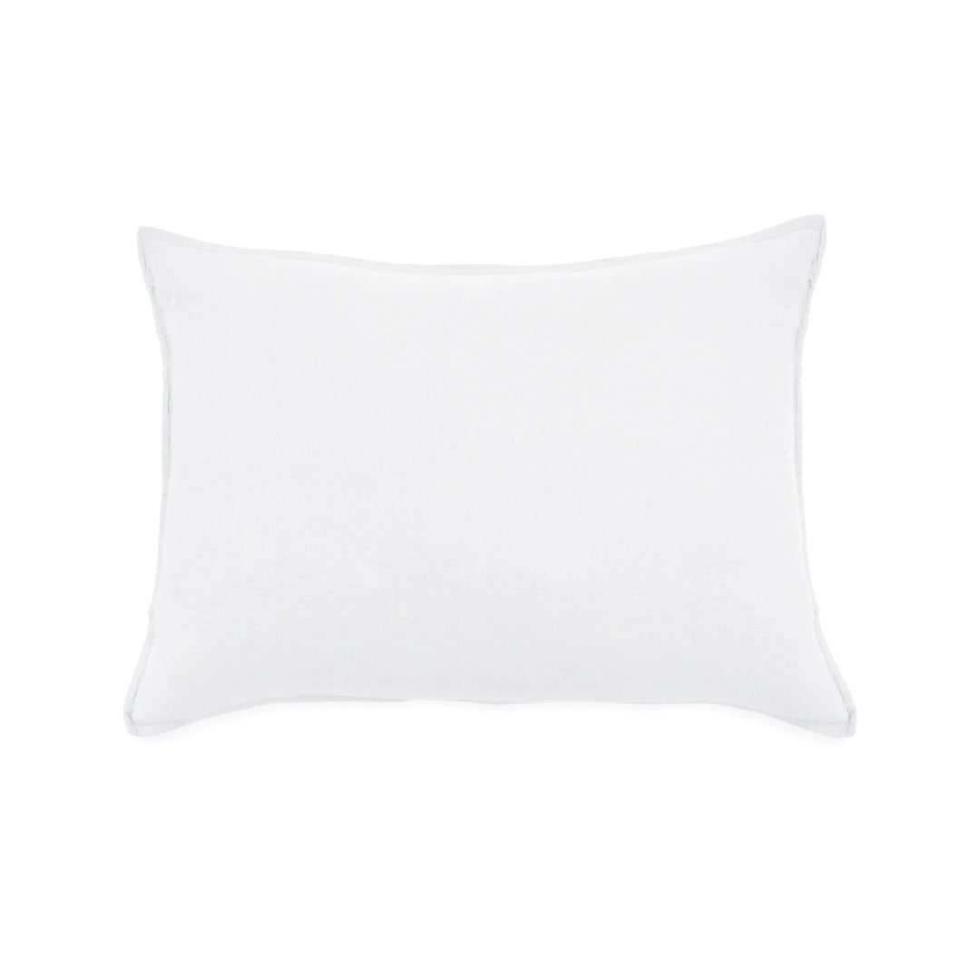 Waverly Cotton Big Pillow- 28"x 36" Bedding Style Pom Pom at Home White 