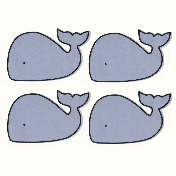Whale Cocktail Napkins - Set of 4 House of Gleason 