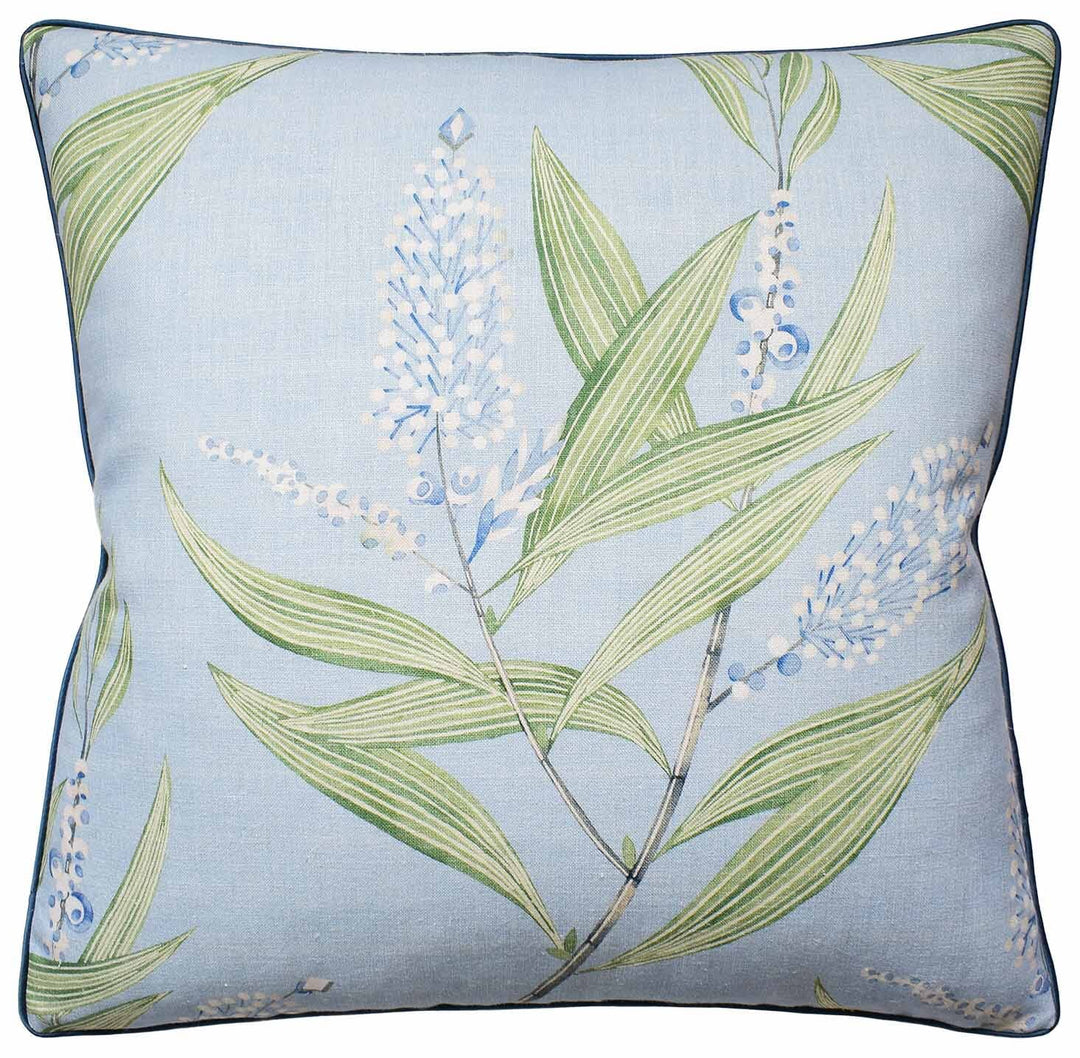 Winter Bud Soft Blue Pillow 22x22 Decorative Pillow Ryan Studio 