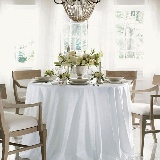 Table Linens - Acanthus 104" Round Tablecloth - Plain Hem