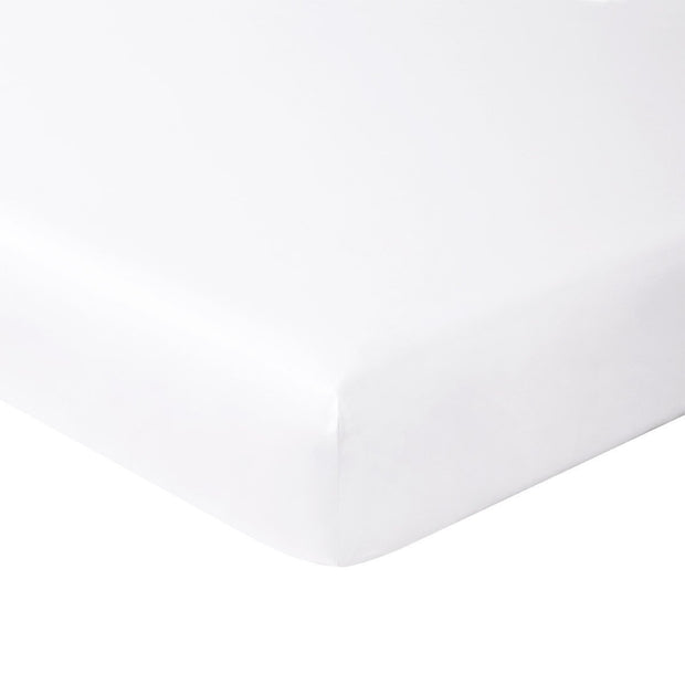 Adagio King Fitted Sheet Bedding Style Yves Delorme Blanc 