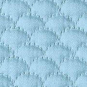 Alba Quilted Standard Sham Bedding Style Matouk Hazy Blue 