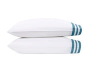 Allegro Standard Pillowcase- Single Bedding Style Matouk Sea 