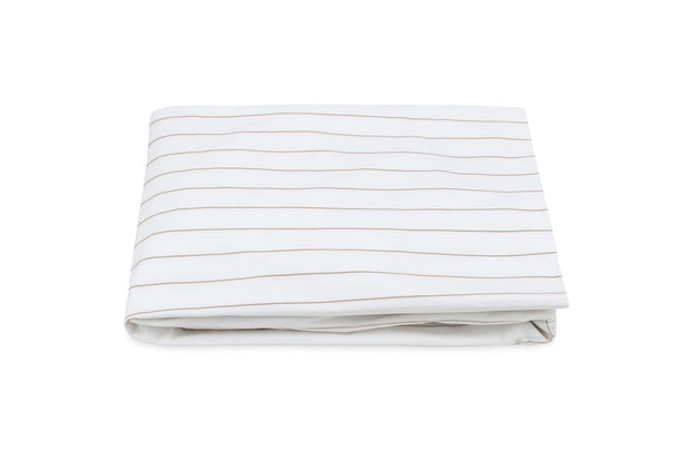 Amalfi Queen Fitted Sheet - 17" pocket Bedding Style Matouk Dune 