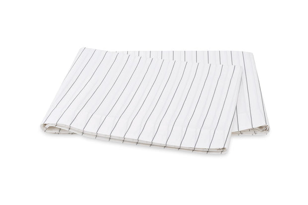 Amalfi Twin Flat Sheet Bedding Style Matouk Charcoal 