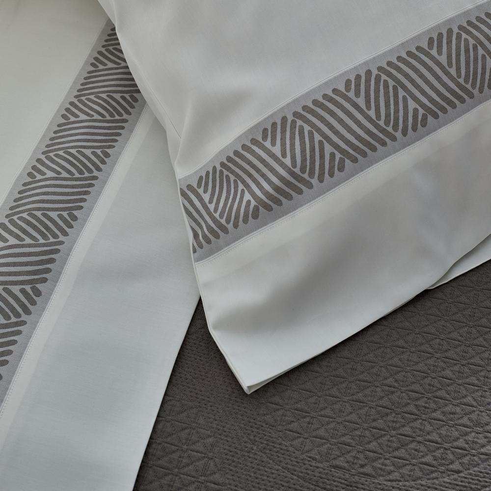 Anatolia King Pillowcase- Pair Bedding Style Ann Gish Bone Ash