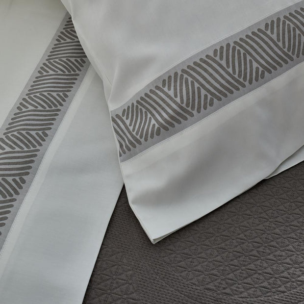 Anatolia Standard Pillowcase- Pair Bedding Style Ann Gish Bone Ash 