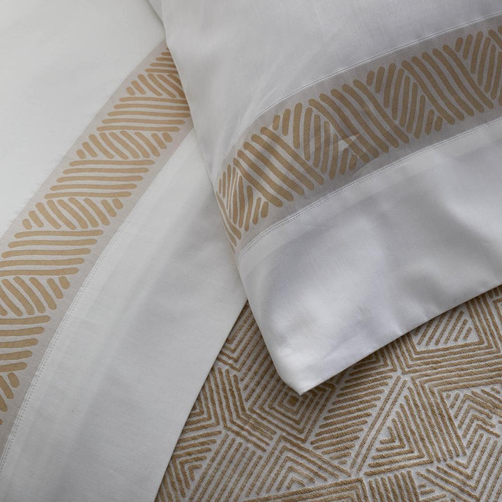 Anatolia Standard Pillowcase- Pair Bedding Style Ann Gish Bone Sand 