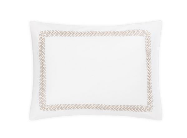 Astor Braid Boudoir Sham Bedding Style Matouk Dune 