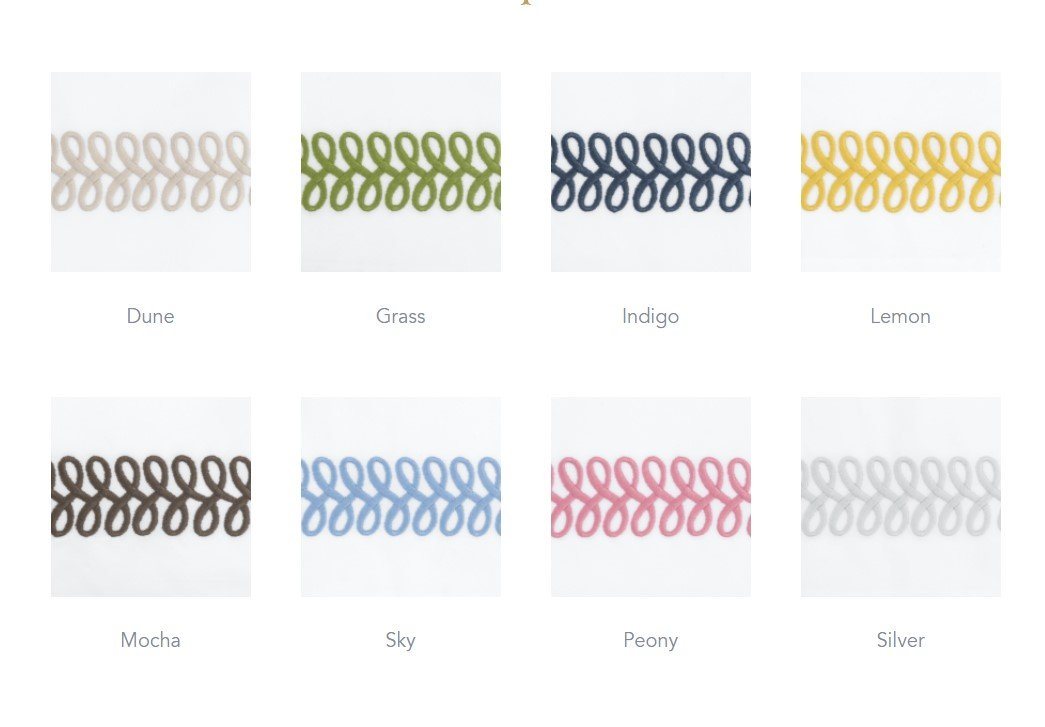 Astor Braid Euro Sham Bedding Style Matouk 