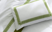 Astor Braid Full/Queen Flat Sheet Bedding Style Matouk 