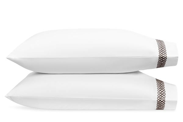 Astor Braid King Pillowcases - pair Bedding Style Matouk 