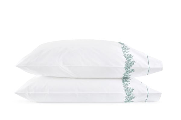 Atoll Standard Pillowcase-Pair Bedding Style Matouk Aegean 