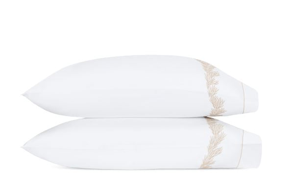 Atoll Standard Pillowcase-Pair Bedding Style Matouk Dune 