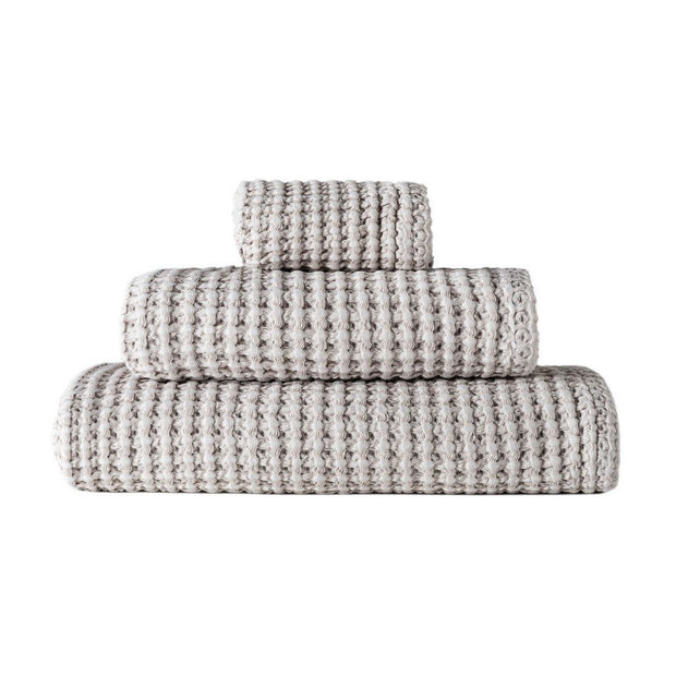 Aura Guest Towel - set of 2 Bath Linens Graccioza Fog 