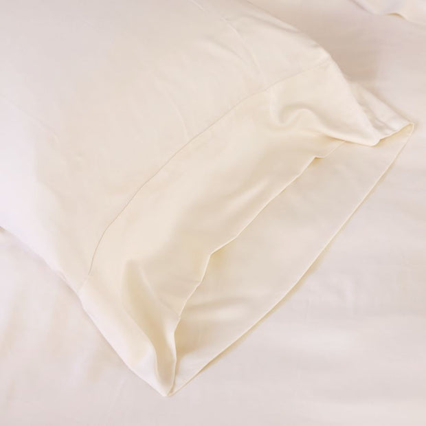 Bamboo King Sheet Set Bedding Style Pom Pom at Home Sand 