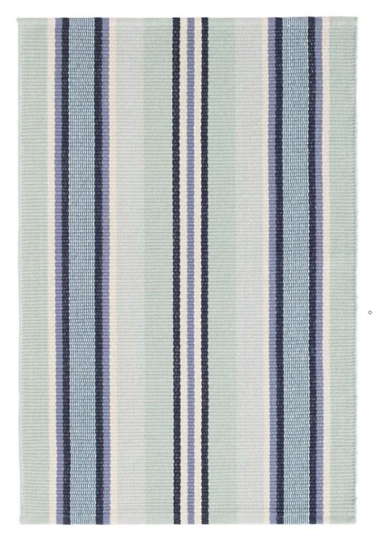 Barbados Stripe Woven Cotton Rug 2x3 Rugs Dash and Albert 
