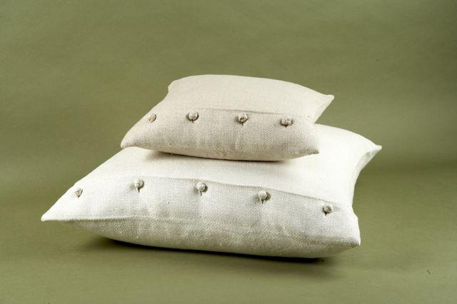 Bedding Style - Basketweave Euro Sham With French Knots