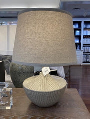 Lighting - Basketweave Table Lamp